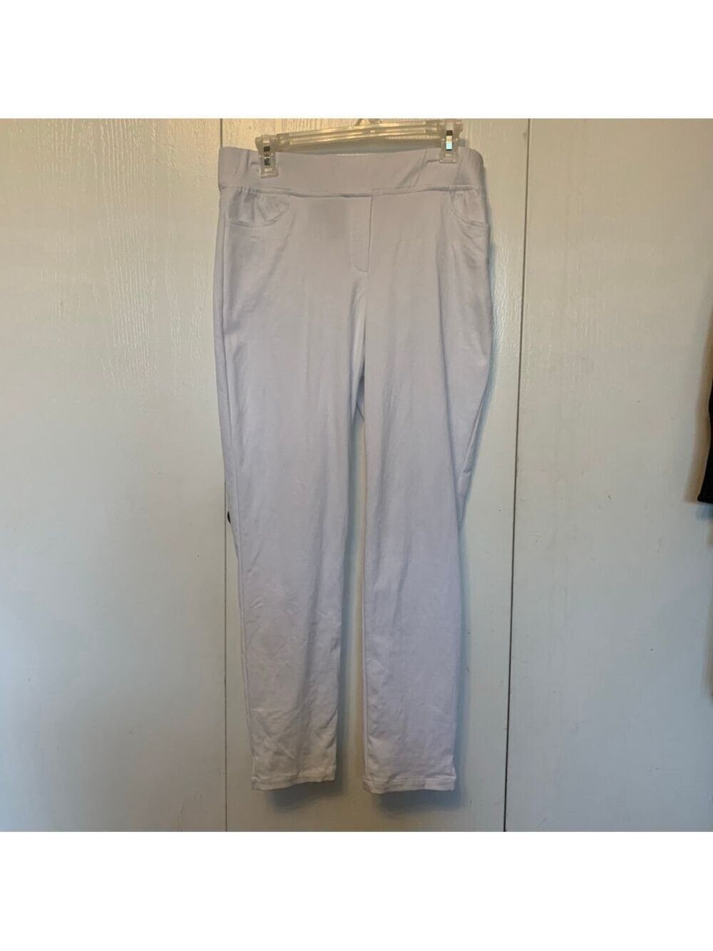 Women's Soft Works White Ankle & Cropped Pants Size 10